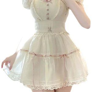 New Style Trends - Coquette 2-Piece Summer Dress Outfit Set - Outfit Ideas