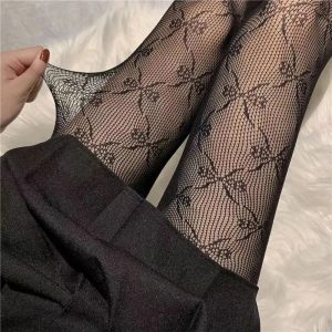 New Style Trends - Coquette Bow Fishnet Tights - Outfit Ideas