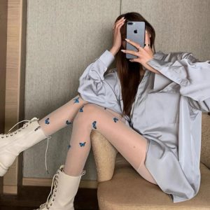 New Style Trends - Coquette Butterfly Silk Tights - Outfit Ideas