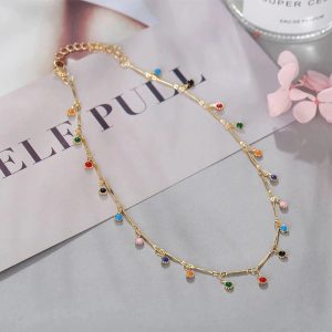 New Style Trends - Coquette Candy Color Tassel Necklace - Outfit Ideas