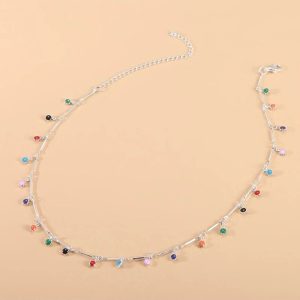 New Style Trends - Coquette Candy Color Tassel Necklace - Outfit Ideas