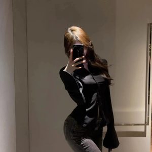 New Style Trends - Coquette Chiffon Bandage Collar Blouse - Outfit Ideas