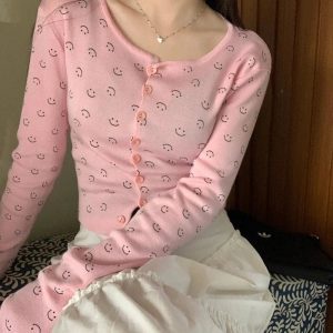 New Style Trends - Coquette Fall Cherry Red Floral Cardigan - Outfit Ideas