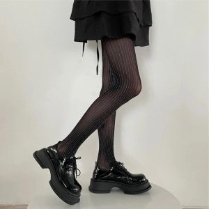 New Style Trends - Coquette Glimmer Striped Tights - Outfit Ideas