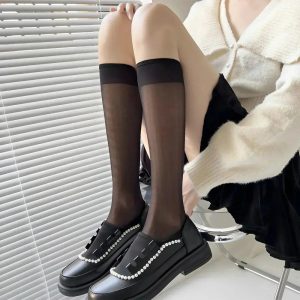 New Style Trends - Coquette Lace Fishnet Split-toe Socks - Outfit Ideas