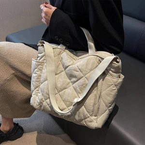 New Style Trends - Coquette Large Space Cotton Handbag - Outfit Ideas