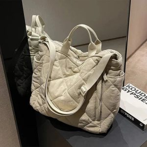 New Style Trends - Coquette Large Space Cotton Handbag - Outfit Ideas