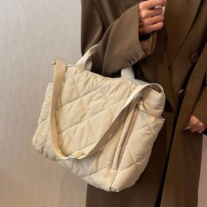 New Style Trends - Coquette Large Space Cotton Handbag - Outfit Ideas