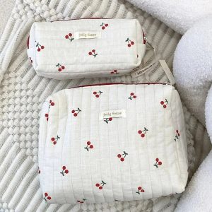 New Style Trends - Coquette Quilted Cherry Travel Bag - Outfit Ideas