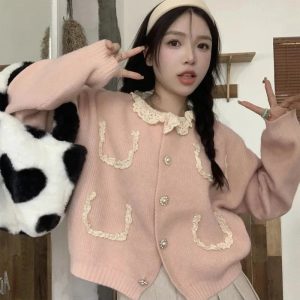 New Style Trends - Coquette Retro Charm Lace Cardigan - Outfit Ideas
