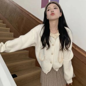 New Style Trends - Coquette Retro Charm Lace Cardigan - Outfit Ideas