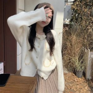 New Style Trends - Coquette Retro Charm Lace Cardigan - Outfit Ideas