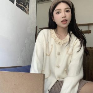 New Style Trends - Coquette Retro Charm Lace Cardigan - Outfit Ideas