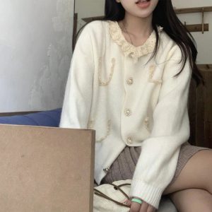 New Style Trends - Coquette Retro Charm Lace Cardigan - Outfit Ideas