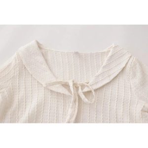New Style Trends - Coquette Ribbon Charm Cropped Blouse - Outfit Ideas