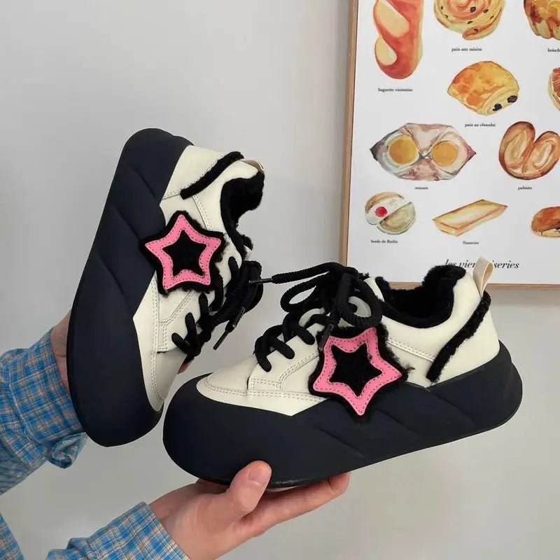 New Style Trends - Cosmic Charm Y2k Platform Sneakers - Outfit Ideas