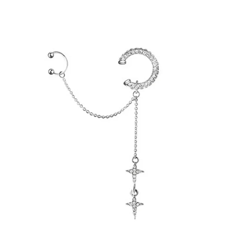 New Style Trends - Cosmic Cross Linked Aesthetic Earrings - Outfit Ideas