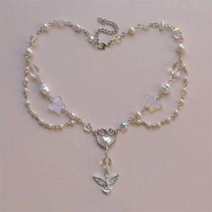 New Style Trends - Crystal Phoenix Pendant Necklace - Outfit Ideas