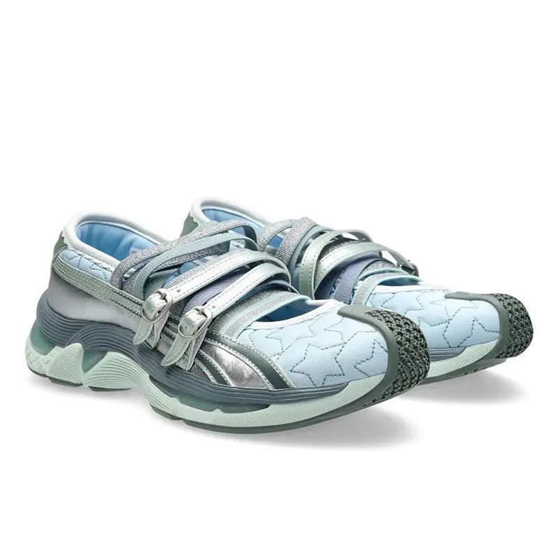 New Style Trends - Cyber Y2k Noir Reflective Sneakers - Outfit Ideas
