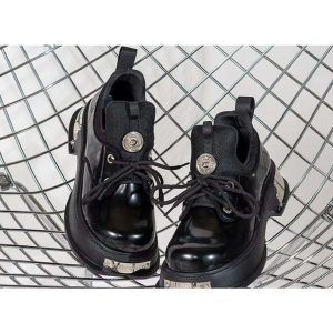 New Style Trends - Cyber Y2k Skull Metal Platform Shoes - Outfit Ideas