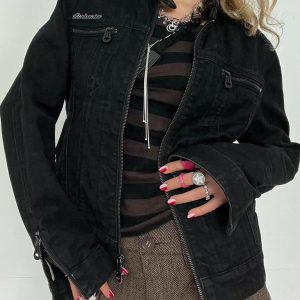 New Style Trends - Dark Rebel Alt Zip-Up Jacket - Outfit Ideas