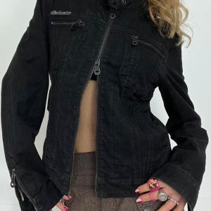 New Style Trends - Dark Rebel Alt Zip-Up Jacket - Outfit Ideas