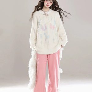 New Style Trends - Dreamy Cloud Soft Kawaii Knit Sweater - Outfit Ideas