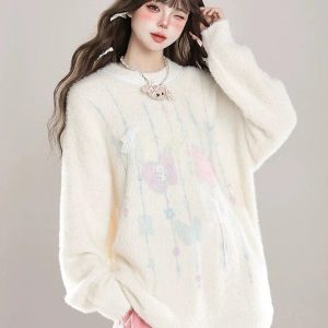 New Style Trends - Dreamy Cloud Soft Kawaii Knit Sweater - Outfit Ideas