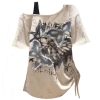 New Style Trends - Edgy Butterfly Asymmetrical T-Shirt - Outfit Ideas