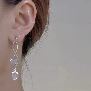 New Style Trends - Edgy Crystal Twirl Drop Earrings - Outfit Ideas