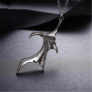 New Style Trends - Edgy Duality Bat Wing Heart Necklace - Outfit Ideas