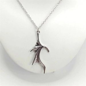 New Style Trends - Edgy Duality Bat Wing Heart Necklace - Outfit Ideas