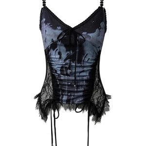 New Style Trends - Edgy Ethereal Lace-Up Corset Top - Outfit Ideas