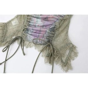 New Style Trends - Edgy Ethereal Lace-Up Corset Top - Outfit Ideas