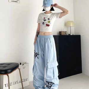 New Style Trends - Edgy Graffiti Street Cargo Pants - Outfit Ideas