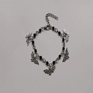 New Style Trends - Edgy Midnight Bat Charm Bracelet - Outfit Ideas