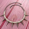 New Style Trends - Edgy Pearl Spike Necklace - Outfit Ideas