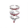 New Style Trends - Edgy Punk Geometric Red Ring - Outfit Ideas