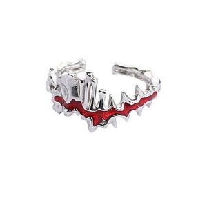 New Style Trends - Edgy Punk Geometric Red Ring - Outfit Ideas