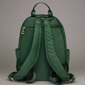 New Style Trends - Emerald Luxe Zip Aesthetic Backpack - Outfit Ideas