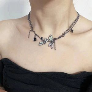 New Style Trends - Enchanted Dragonfly Edgy Choker - Outfit Ideas