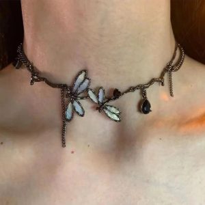 New Style Trends - Enchanted Dragonfly Edgy Choker - Outfit Ideas