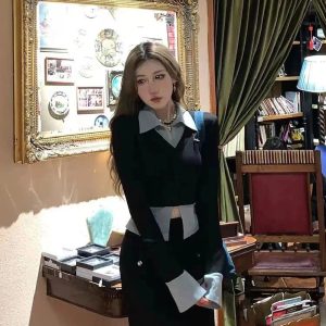 New Style Trends - Fall Lapel Collar Knit Cardigan - Outfit Ideas