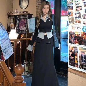 New Style Trends - Fall Lapel Collar Knit Cardigan - Outfit Ideas