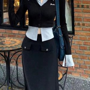 New Style Trends - Fall Lapel Collar Knit Cardigan - Outfit Ideas