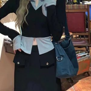 New Style Trends - Fall Lapel Collar Knit Cardigan - Outfit Ideas