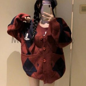 New Style Trends - Fall Plaid Coat & Rabbit Dress Set - Outfit Ideas