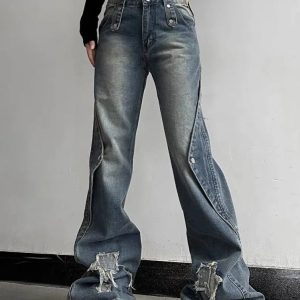 New Style Trends - Fall Wide Leg High Waist Jeans - Outfit Ideas