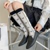 New Style Trends - Floral Print Kawaii Knee Socks - Outfit Ideas