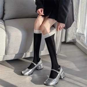 New Style Trends - Floral Print Kawaii Knee Socks - Outfit Ideas